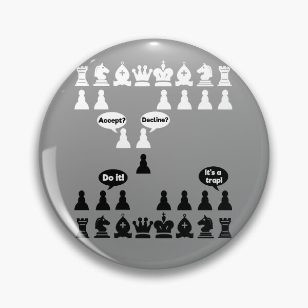 Item preview, Chess Pieces Funny Opening Game Move  designed and sold by WibbleDesign.
