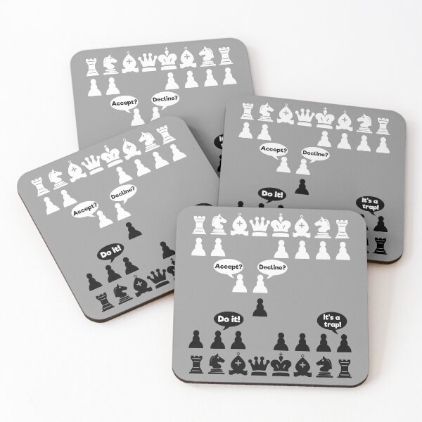 Item preview, Chess Pieces Funny Opening Game Move  designed and sold by WibbleDesign.