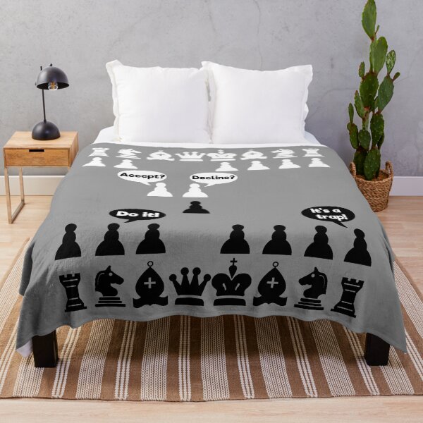 Item preview, Chess Pieces Funny Opening Game Move designed and sold by WibbleDesign.