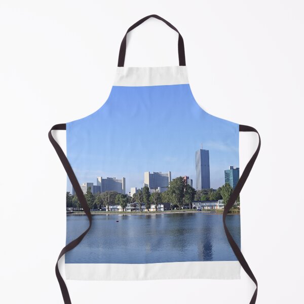 Item preview, Vienna city skyline on the Danube river Austria designed and sold by goceris.