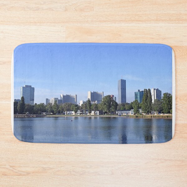 Item preview, Vienna city skyline on the Danube river Austria designed and sold by goceris.