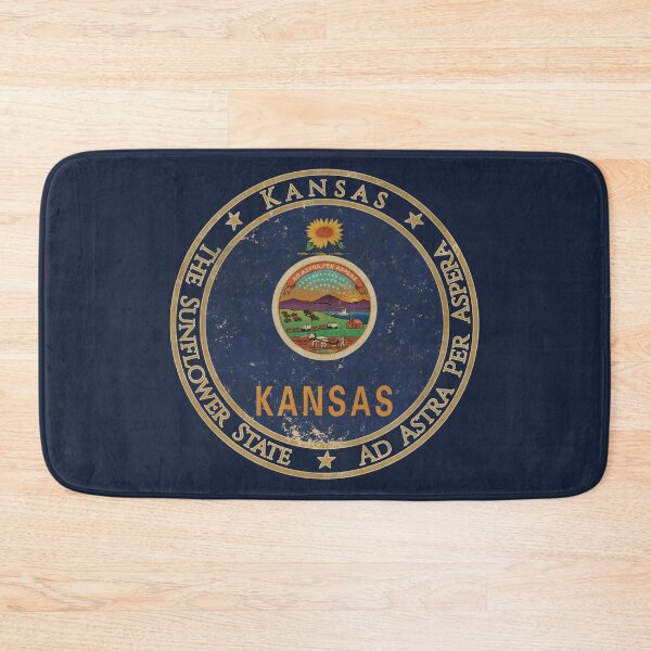 Item preview, Vintage Kansas USA United States of America American State Flag designed and sold by DragonXX.