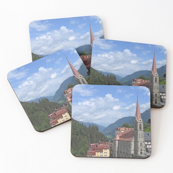 Item preview, church and buildings Bad Gastein cityscape Austria designed and sold by goceris.