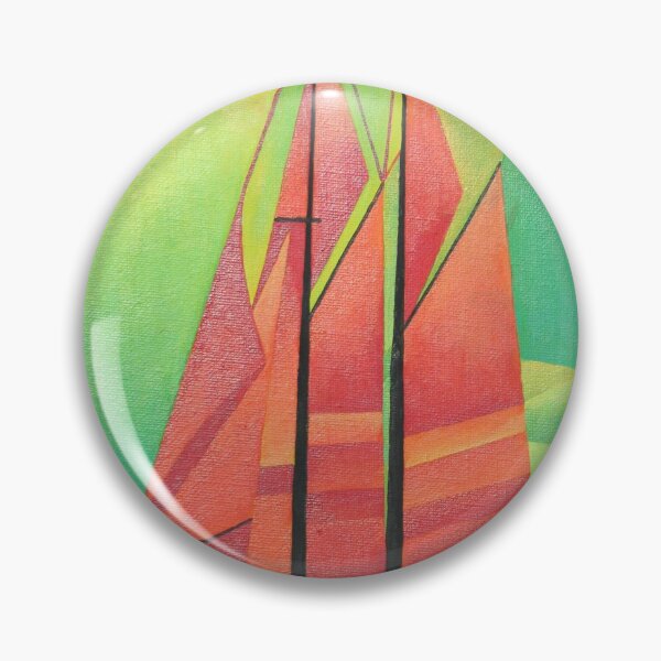 Item preview, Cubist Abstract Sailing Boat Geometric Art designed and sold by taiche.