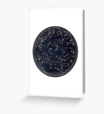 Blue Star Astrology Greeting Card