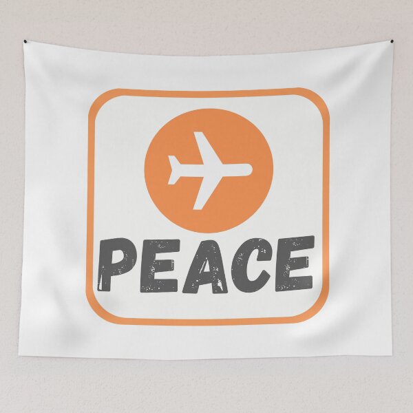 Item preview, Airplane Mode Peace designed and sold by Crayonjar.