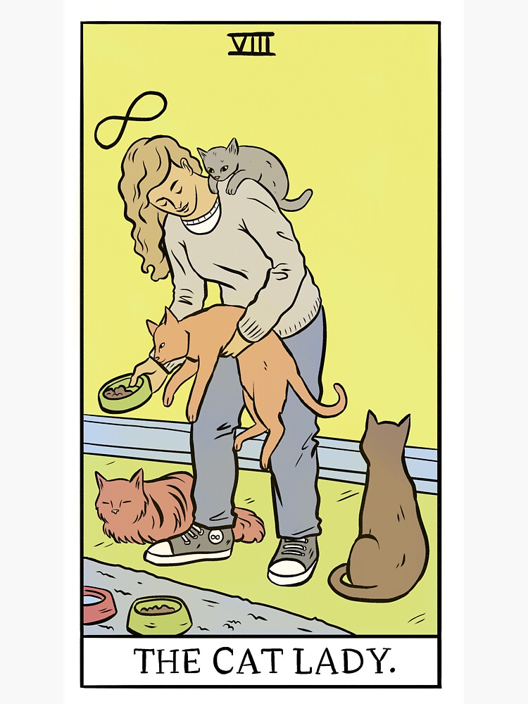 Modern Tarot - The Cat Lady by Arisun