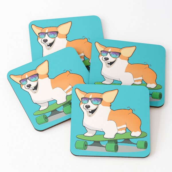 Item preview, Skatboarder Corgi designed and sold by Nisa Sirisaer.