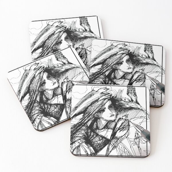 Item preview, Woman with birds designed and sold by Anna-Dzhurynska.