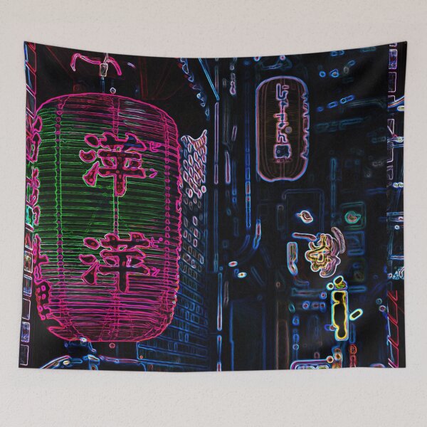 Item preview, Futuristic Japanese Neon Tokyo designed and sold by Luke King.