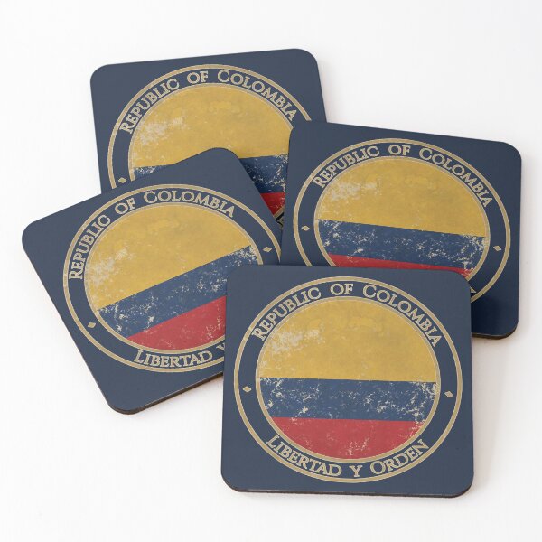 Item preview, Vintage Republic of Colombia USA South America United States Flag designed and sold by DragonXX.