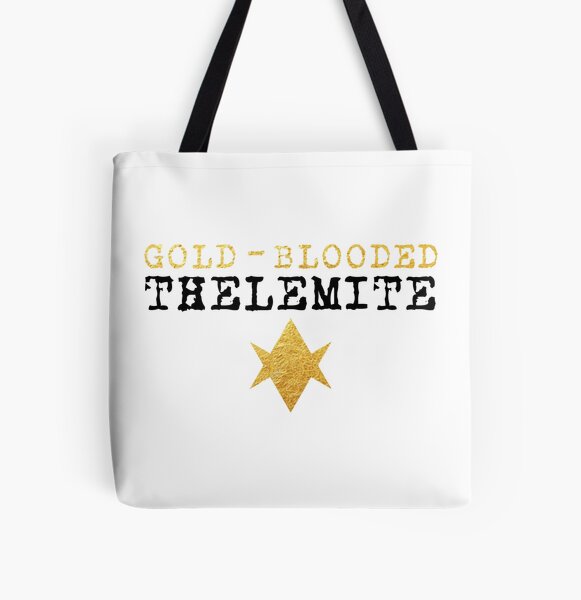 Gold-Blooded Thelemite (light background) All Over Print Tote Bag