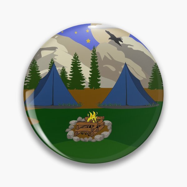 Item preview, Camping wilderness holiday mountains hiking adventure freedom designed and sold by titanosdesign.