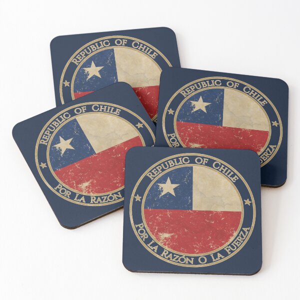 Item preview, Vintage Republic of Chile USA South America United States Flag designed and sold by DragonXX.