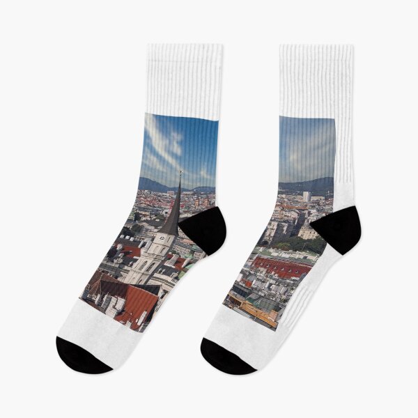 Item preview, buildings churches and cranes Vienna cityscape designed and sold by goceris.