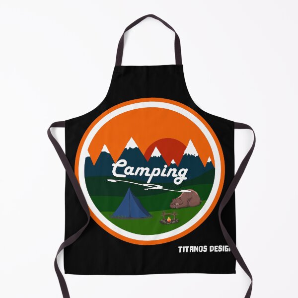 Item preview, Camping wilderness holiday mountains hiking adventure freedom designed and sold by titanosdesign.