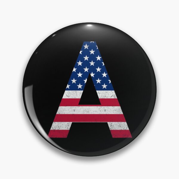 Item preview, Vintage Letter A Capital Alphabet American Flag A Gift designed and sold by Shariss.