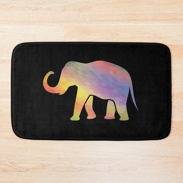 Item preview, Elephant rainbow mosaic designed and sold by titanosdesign.