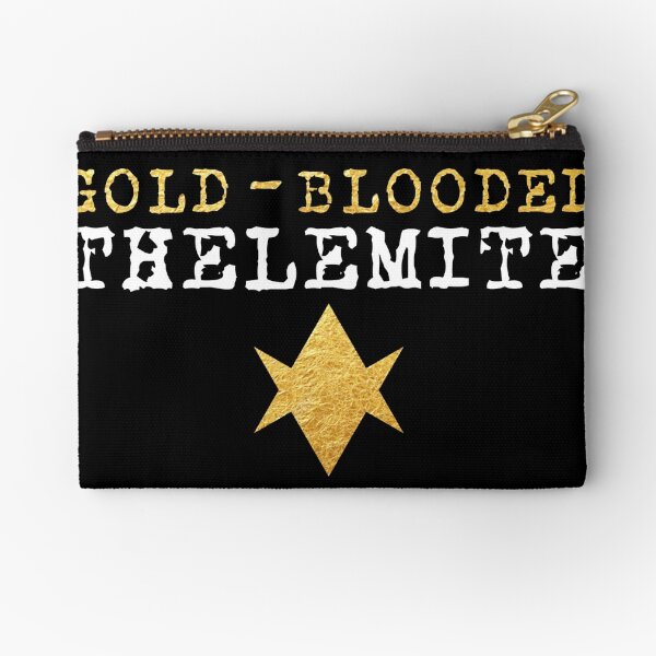 Gold-Blooded Thelemite (dark background) Zipper Pouch