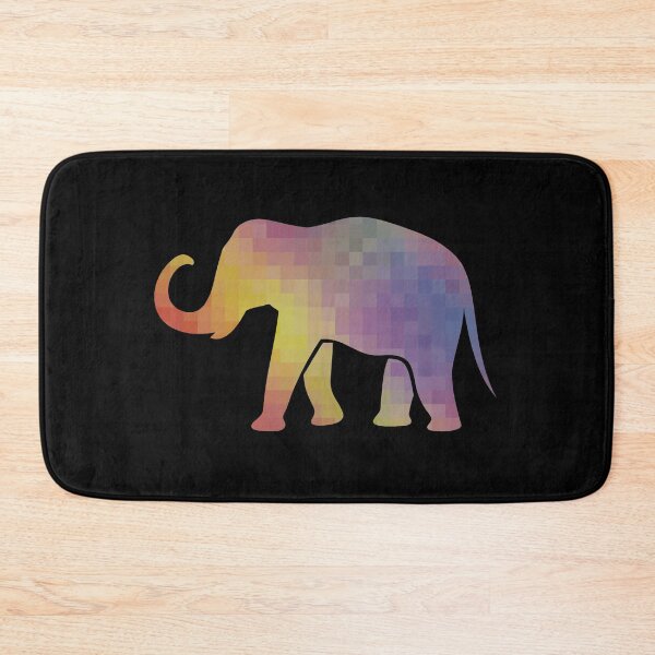 Item preview, Elephant rainbow mosaic designed and sold by titanosdesign.