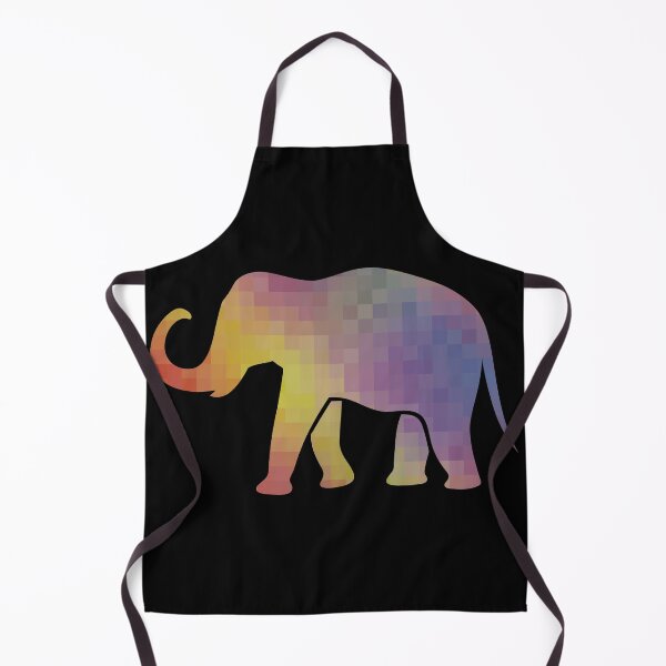 Item preview, Elephant rainbow mosaic designed and sold by titanosdesign.