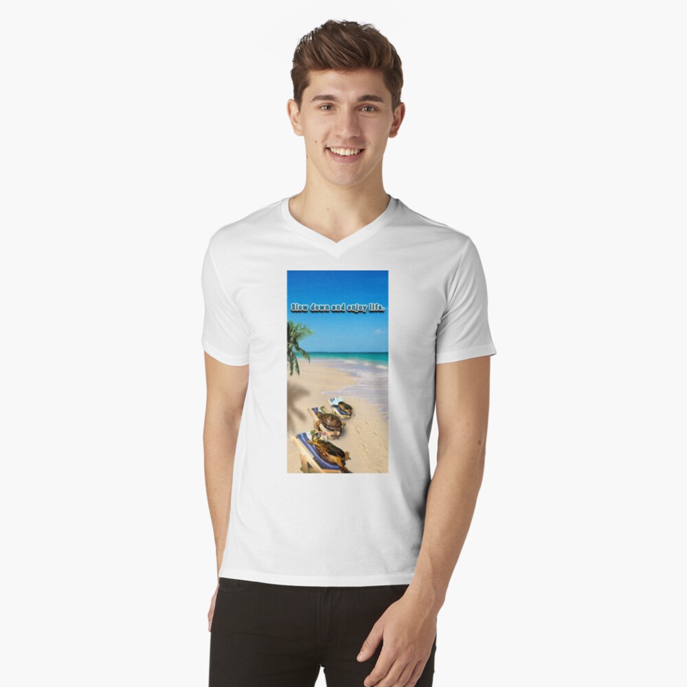 Item preview, V-Neck T-Shirt designed and sold by LuckyTortoise.