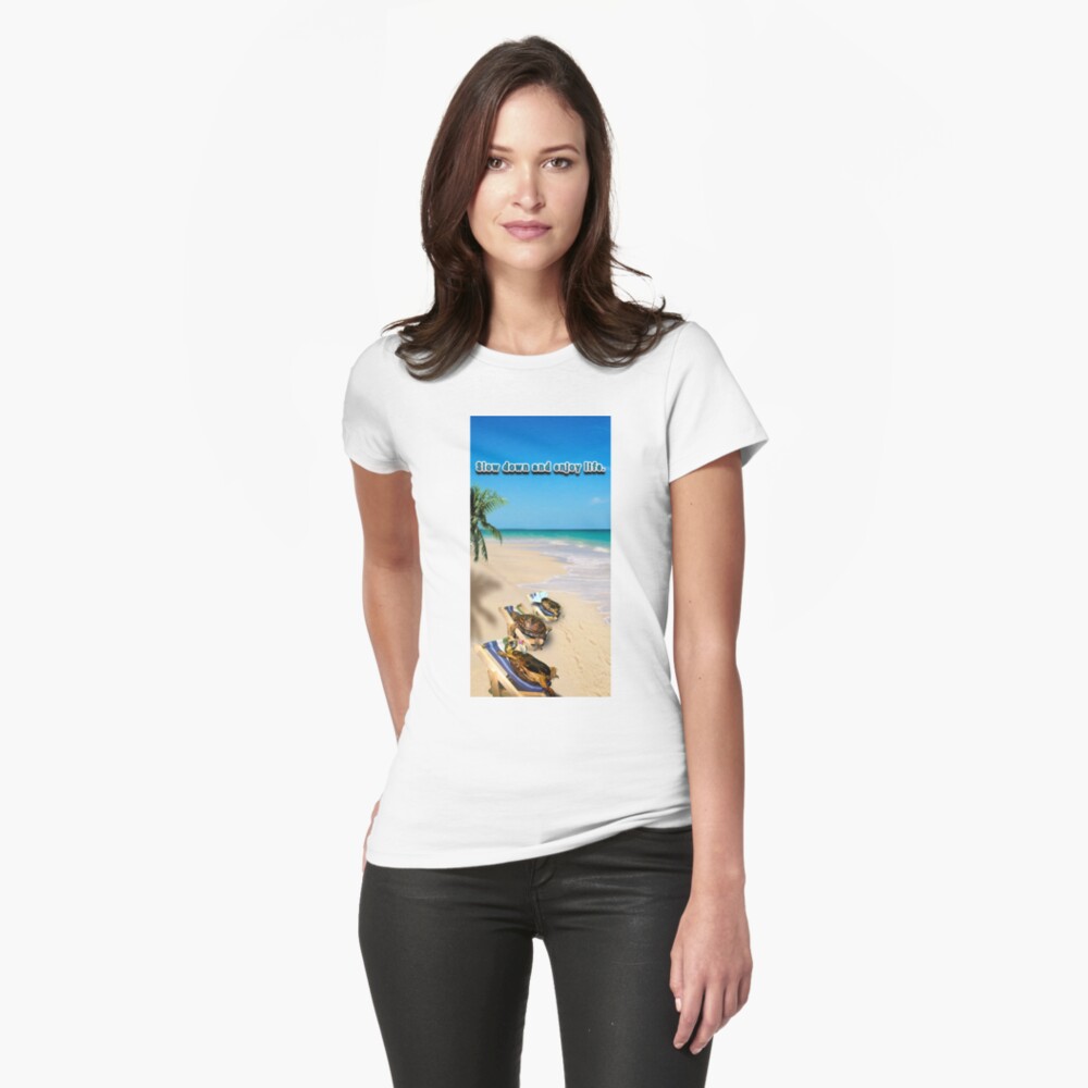 Item preview, Fitted T-Shirt designed and sold by LuckyTortoise.
