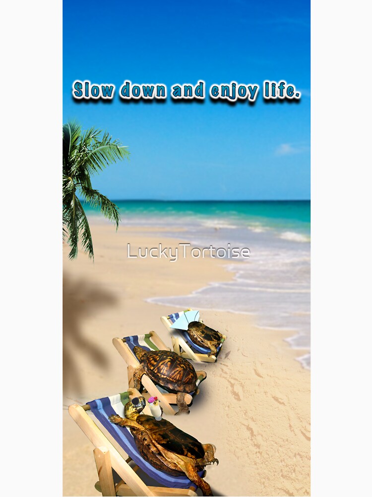 Thumbnail 7 of 7, Classic T-Shirt, Turtles Relaxing on the Beach designed and sold by LuckyTortoise.