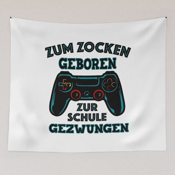 Item preview, Forced to school Born to gamble funny gift designed and sold by KO-Design.