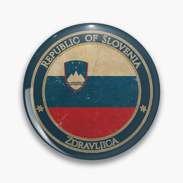 Item preview, Vintage Republic of Slovenia Europe European Flag designed and sold by DragonXX.