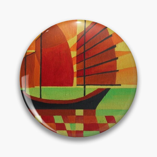 Item preview, Junk on Sea of Green Cubist Abstract designed and sold by taiche.