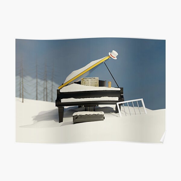 Piano under the snow Poster