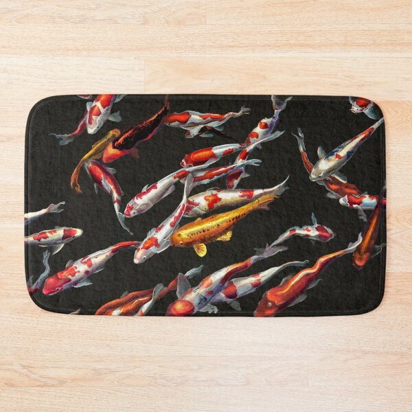 Item preview, Realistic Swimming Koi Fish in a Pond Digital Painting designed and sold by Surreptica.