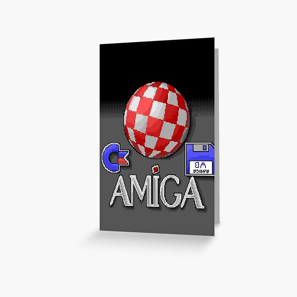 Amiga "boingball" in ANSI Greeting Card