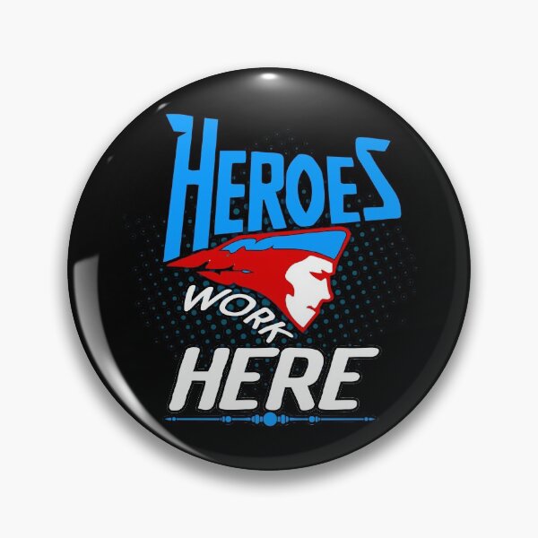 Item preview, Heroes work here shirts gifts and products designed and sold by glitchman2.