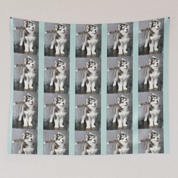 Item preview, Cute Siberian Husky Dog Vintage Gift Distressed Portrait designed and sold by Zavola.