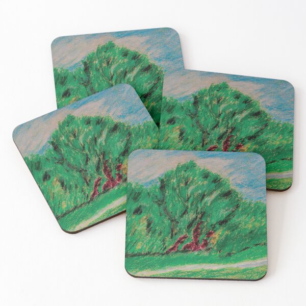 Item preview, forest painting pastel technique designed and sold by pineappledizajn.