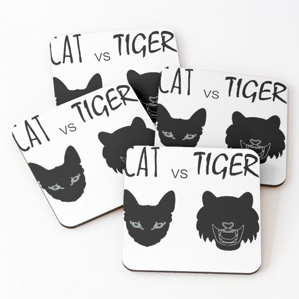 Item preview, Cat vs Tiger designed and sold by ZamuDesign.