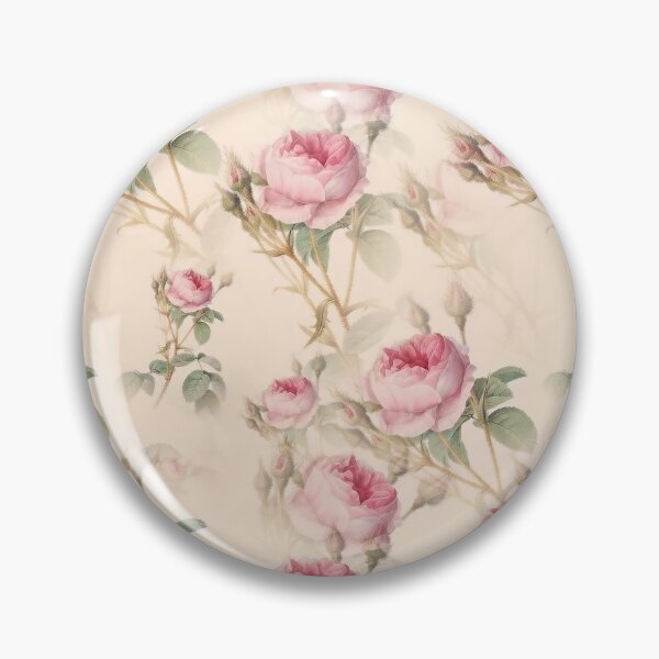 Item preview, Vintage pastel pink roses seamless pattern designed and sold by Yogawoman.