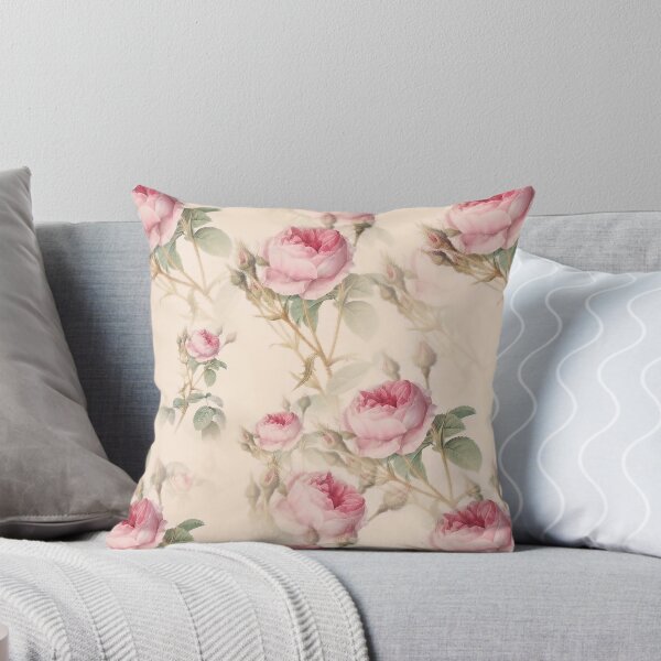 Item preview, Vintage pastel pink roses seamless pattern designed and sold by Yogawoman.