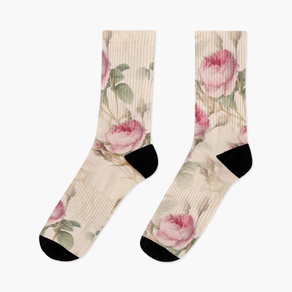 Item preview, Vintage pastel pink roses seamless pattern designed and sold by Yogawoman.