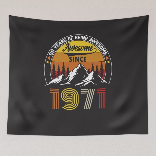 Item preview, Vintage 1971 50th Birthday Tee designed and sold by Bodyguard69.