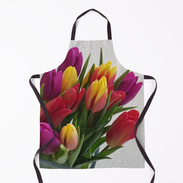 Item preview, Colourful Vase of Tulips in Many Colours designed and sold by KALEIDOSCOPE UK.
