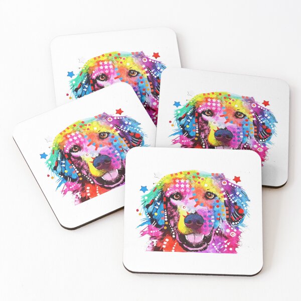 Item preview, golden retriever colorfull designed and sold by garettabbott.