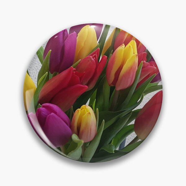 Item preview, Colourful Vase of Tulips in Many Colours designed and sold by KALEIDOSCOPE UK.