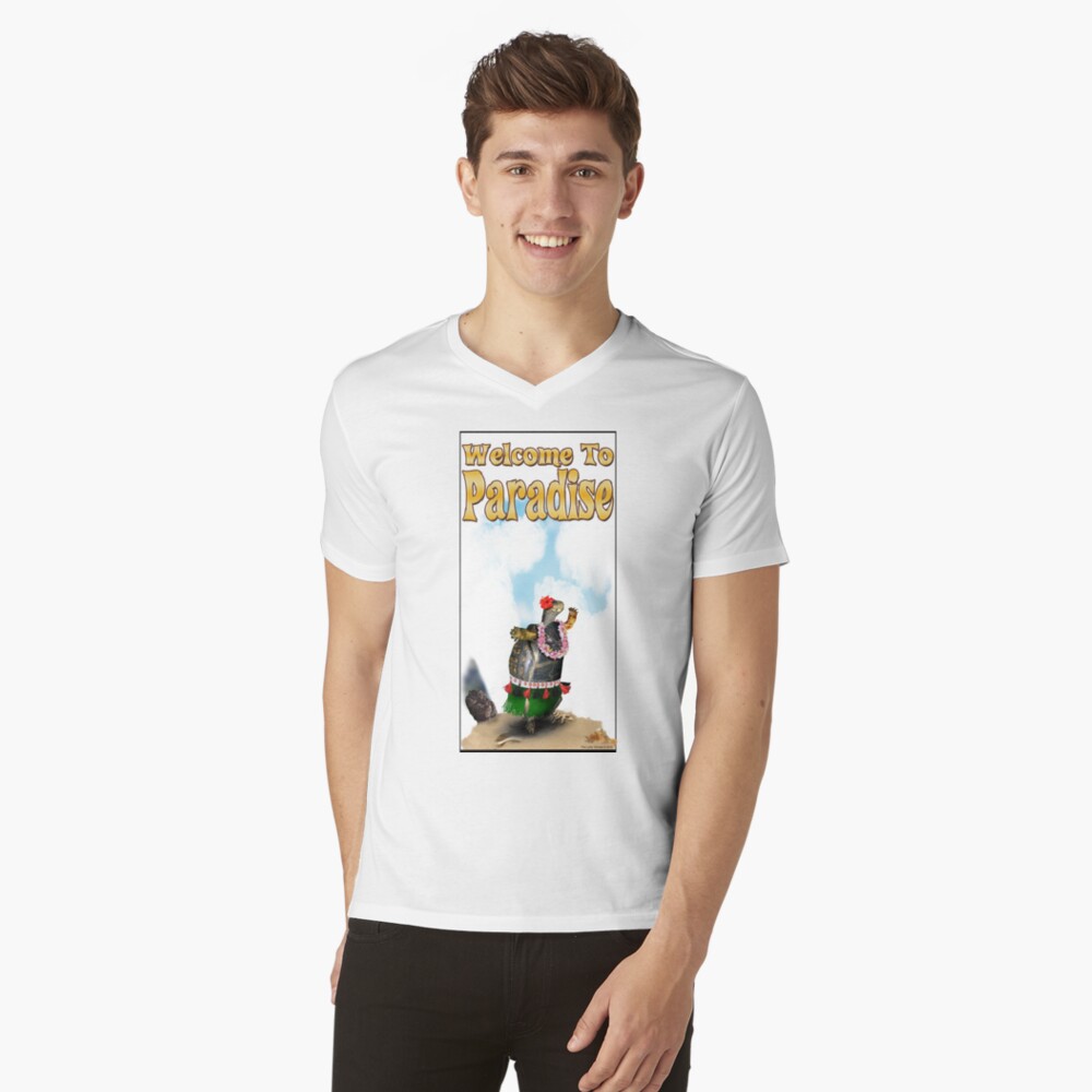 Item preview, V-Neck T-Shirt designed and sold by LuckyTortoise.