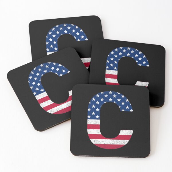 Item preview, Vintage Letter C Capital Alphabet American Flag C Gift designed and sold by Shariss.