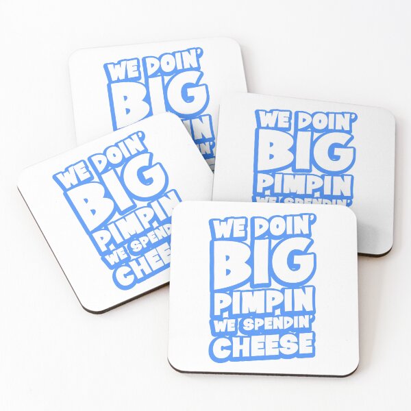 Item preview, WE DOIN' BIG PIMPIN WE SPENDIN' CHEESE - hip hop rap y2k 90s designed and sold by boogsbay.