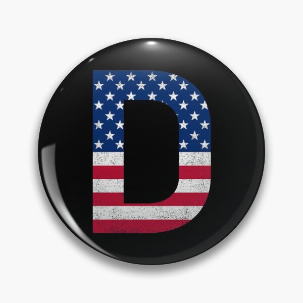 Item preview, Vintage Letter D Capital Alphabet American Flag D Gift designed and sold by Shariss.