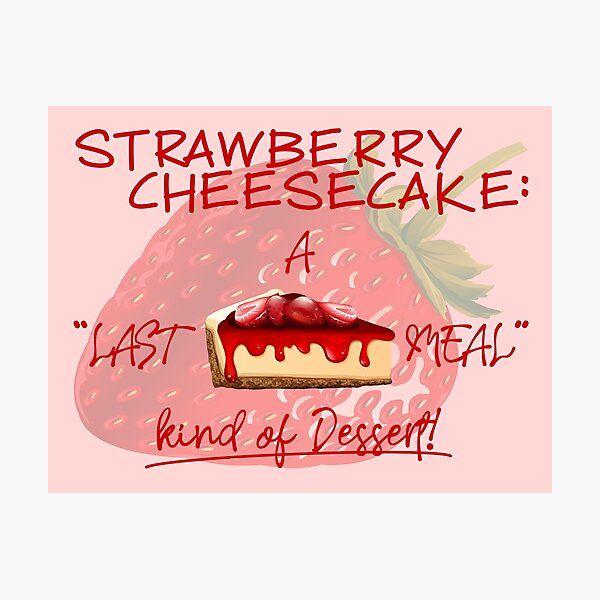 Item preview, A Last Meal Kind of Dessert! (on Pink) designed and sold by PawsitiveMum.